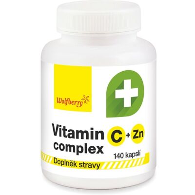 Wolfberry Vitamín C+Zinek komplex 140 kapslí Wolfberry Vitamín C+Zinek komplex 140 kapslí