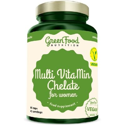 GreenFood Nutrition Multi VitaMin Chelate - Multivitamínový a minerálny komplex pre ženy GreenFood Nutrition Multi VitaMin Chelate - Multivitamínový a minerálny komplex pre ženy