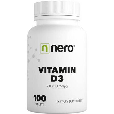 NERO Vitamín D3 2000 IU / 50μg 100 tablet NERO Vitamín D3 2000 IU / 50μg 100 tablet