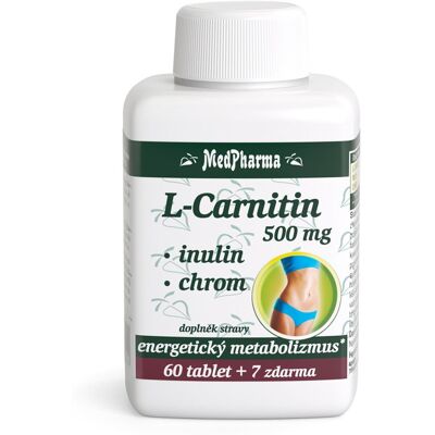 MedPharma L-Karnitin 500 mg + inulin + chrom - Doplněk stravy MedPharma L-Karnitin 500 mg + inulin + chrom - Doplněk stravy
