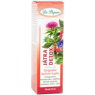 Dr. Popov Játra detox bylinné kapky 50 ml Dr. Popov Játra detox bylinné kapky 50 ml