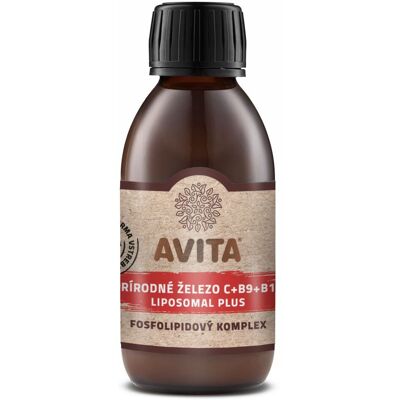 AVITA Přírodní železo C+B9+B12 liposomal plus 200 ml AVITA Přírodní železo C+B9+B12 liposomal plus 200 ml