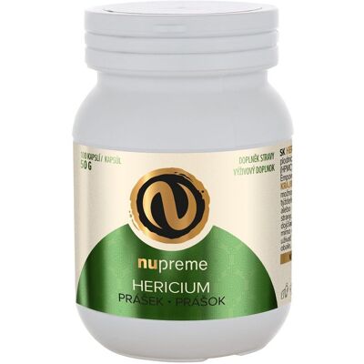 Nupreme Hericium Biomasa 100 kapslí - Doplněk Hericium Nupreme Hericium Biomasa 100 kapslí - Doplněk Hericium