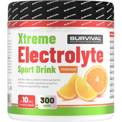 Survival Xtreme Electrolyte Sport Drink 300 g pomeranč Survival Xtreme Electrolyte Sport Drink 300 g pomeranč