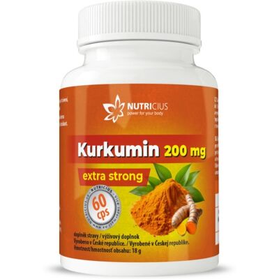 Nutricius Kurkumin 200 mg extra strong 60 kapslí Nutricius Kurkumin 200 mg extra strong 60 kapslí
