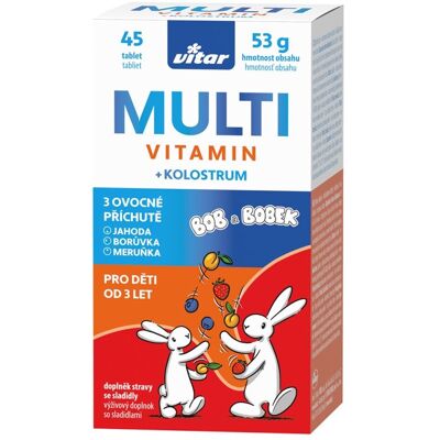 Vitar Kids Multivitamin + Kolostrum 45 tablet Vitar Kids Multivitamin + Kolostrum 45 tablet