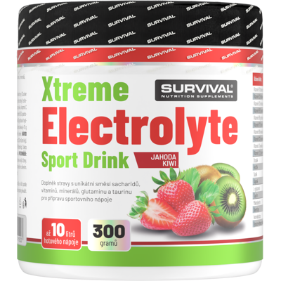 Survival Xtreme Electrolyte Sport Drink 300 g jahoda-kiwi Survival Xtreme Electrolyte Sport Drink 300 g jahoda-kiwi
