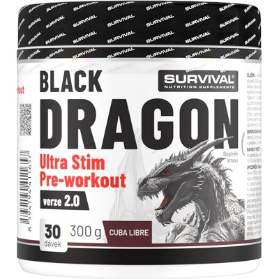 Survival Black Dragon Ultra Stim Pre-workout 300 g cuba libre Survival Black Dragon Ultra Stim Pre-workout 300 g cuba libre