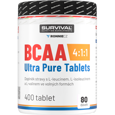 Survival BCAA 4:1:1 Ultra Pure Tablets 400 tbl Survival BCAA 4:1:1 Ultra Pure Tablets 400 tbl
