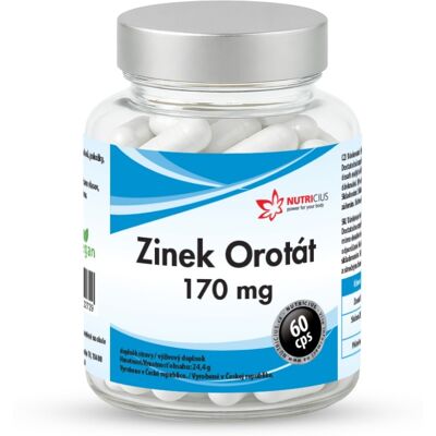 Nutricius Zinek Orotát 170 mg 60 kapslí Nutricius Zinek Orotát 170 mg 60 kapslí