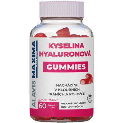 Alavis Maxima Kyselina hyaluronová gummies 60 žvýkacích tablet Alavis Maxima Kyselina hyaluronová gummies 60 žvýkacích tablet