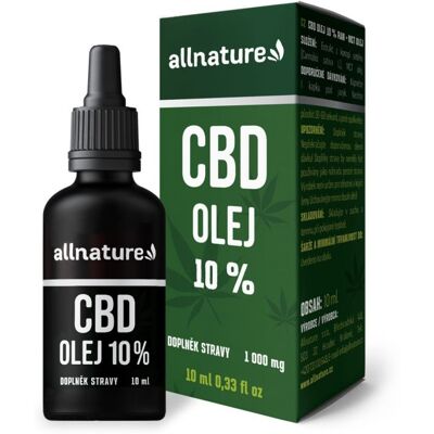Allnature CBD olej 10% 10 ml Allnature CBD olej 10% 10 ml