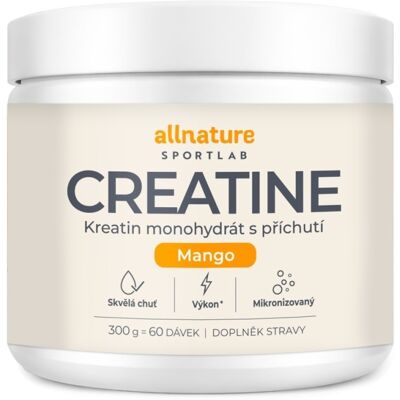 Allnature Sportlab Creatine monohydrát mango 300 g Allnature Sportlab Creatine monohydrát mango 300 g