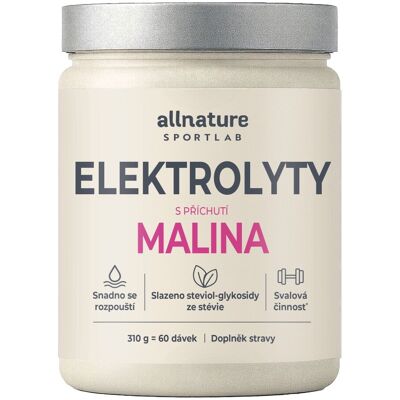 Allnature Sportlab Elektrolyty malina 310 g Allnature Sportlab Elektrolyty malina 310 g