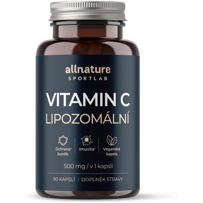 Allnature Sportlab Lipozomální Vitamin C 500 mg 90 kapslí Allnature Sportlab Lipozomální Vitamin C 500 mg 90 kapslí