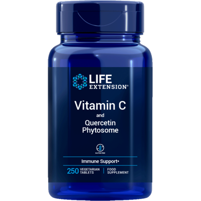 Life Extension Vitamin C s Bio-Quercetinou - Doplňky stravy - 1000mg - Vegetariánské tablety - Podporuje imunitu, srdce, kolagen Life Extension Vitamin C s Bio-Quercetinou - Doplňky stravy - 1000mg - Vegetariánské tablety - Podporuje imunitu, srdce, kolagen