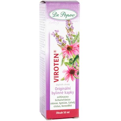 Dr. Popov Viroten bylinné kapky 50 ml Dr. Popov Viroten bylinné kapky 50 ml