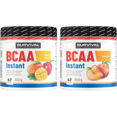 survival BCAA Instant 300 g akce 1+1 jablko-mango + broskev Jablko-mango + broskev survival BCAA Instant 300 g akce 1+1 jablko-mango + broskev Jablko-mango + broskev