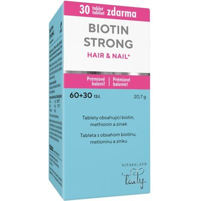 Vitabalans Biotin na vlasy a nehty - Vitamíny & doplňky stravy Vitabalans Biotin na vlasy a nehty - Vitamíny & doplňky stravy