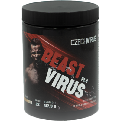 Czech Virus Beast Virus V2.0 417,5g - kyselé jablko, malina Czech Virus Beast Virus V2.0 417,5g - kyselé jablko, malina