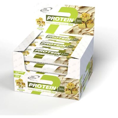 Pro Nutrition Protein Bar 12 x 40 g - nugát s pistáciovou vrstvou Pro Nutrition Protein Bar 12 x 40 g - nugát s pistáciovou vrstvou
