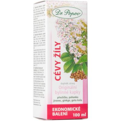 Dr. Popov Cévy žíly bylinné kapky 100 ml Dr. Popov Cévy žíly bylinné kapky 100 ml