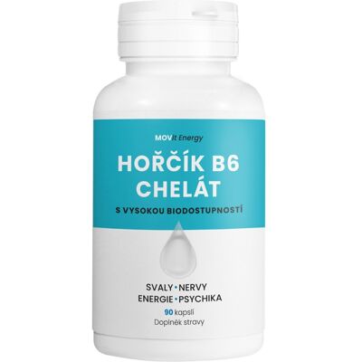 MOVit Energy Magnesium B6 Chelát - Doplněk stravy MOVit Energy Magnesium B6 Chelát - Doplněk stravy