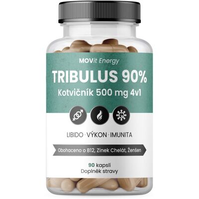 MOVIT ENERGY Tribulus 90% - Mužská plodnost a výkon MOVIT ENERGY Tribulus 90% - Mužská plodnost a výkon