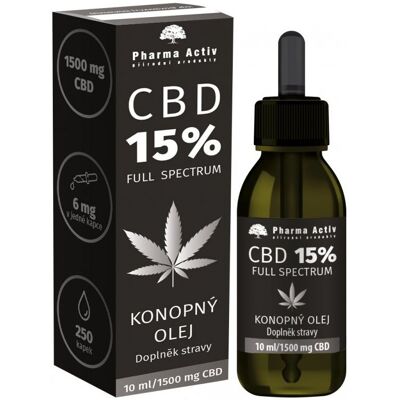 CBD konopný olej Pharma Activ 1500mg - Podporuje imunitu CBD konopný olej Pharma Activ 1500mg - Podporuje imunitu