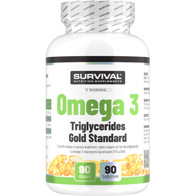 Survival Omega 3 Triglycerides Gold Standard 90 tob Survival Omega 3 Triglycerides Gold Standard 90 tob