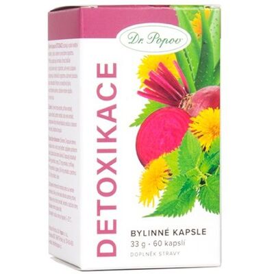 Dr. Popov Detoxikace bylinné kapsle 60 ks Dr. Popov Detoxikace bylinné kapsle 60 ks