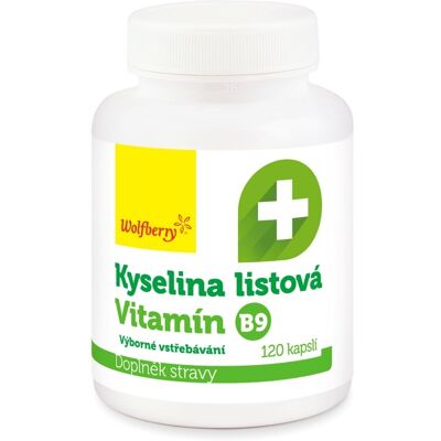 Wolfberry Kyselina listová 120 kapslí Wolfberry Kyselina listová 120 kapslí