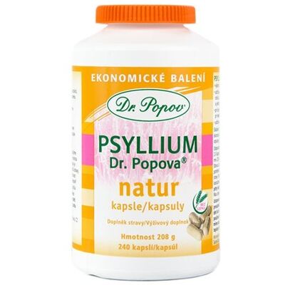 Dr. Popov Psyllium 240 kapslí - Doplněk stravy Dr. Popov Psyllium 240 kapslí - Doplněk stravy