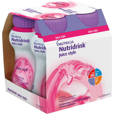 Nutridrink Juice Style Jahoda - Vysoce energetická lékařská výživa Nutridrink Juice Style Jahoda - Vysoce energetická lékařská výživa