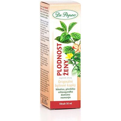 Dr. Popov Plodnost ženy bylinné kapky 50 ml Dr. Popov Plodnost ženy bylinné kapky 50 ml