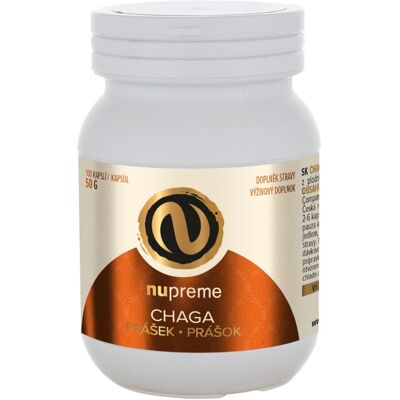 Nupreme Chaga Biomasa - Bylinný doplněk pro imunitu Nupreme Chaga Biomasa - Bylinný doplněk pro imunitu