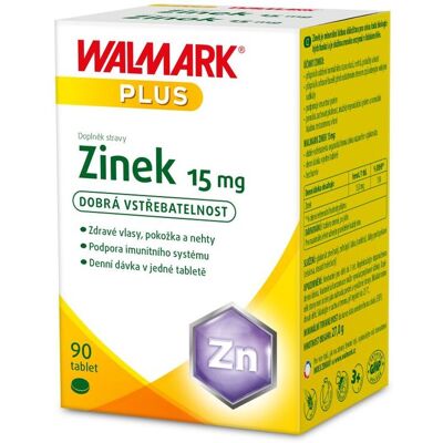 Walmark Zinek 15 mg 90 tablet Walmark Zinek 15 mg 90 tablet