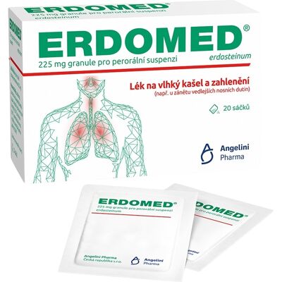 Erdomed 225mg Granule pro Vlhký Kašel - Lék Erdomed 225mg Granule pro Vlhký Kašel - Lék