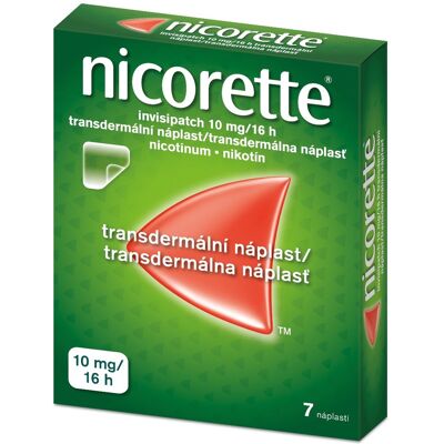 Nicorette Nikotinová náplast - 10 mg/16 h - 7 ks Nicorette Nikotinová náplast - 10 mg/16 h - 7 ks