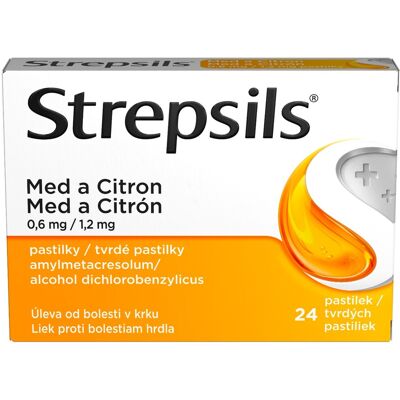Strepsils Med a Citrón - Pastilky Strepsils Med a Citrón - Pastilky