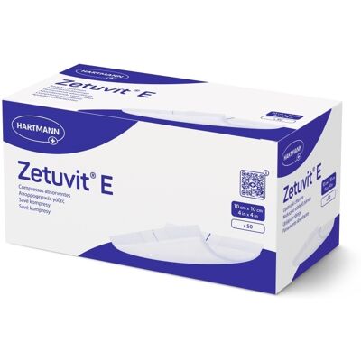 Zetuvit E savé kompresy 10 x 10 cm nesterilní 50 ks Zetuvit E savé kompresy 10 x 10 cm nesterilní 50 ks