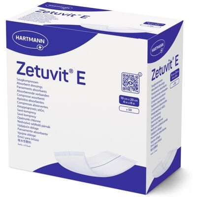 Zetuvit E savé kompresy 10 x 20 cm nesterilní 50 ks Zetuvit E savé kompresy 10 x 20 cm nesterilní 50 ks
