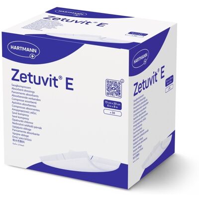 Zetuvit E savé kompresy 15 x 20 cm nesterilní 50 ks Zetuvit E savé kompresy 15 x 20 cm nesterilní 50 ks