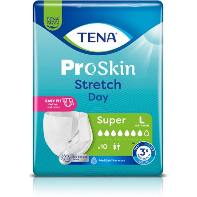 Tena Stretch Day Super vel. L inkontinenční kalhotky 10 ks Tena Stretch Day Super vel. L inkontinenční kalhotky 10 ks