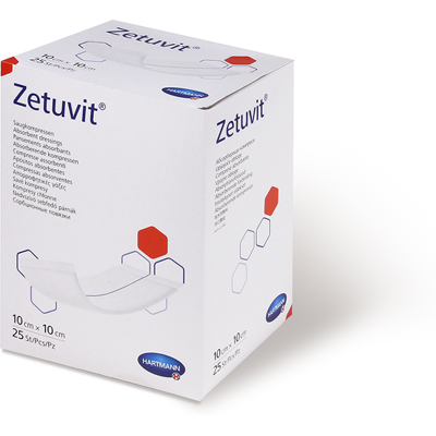 Zetuvit Sterilní kompresy 10 x 10 cm 25 ks Zetuvit Sterilní kompresy 10 x 10 cm 25 ks