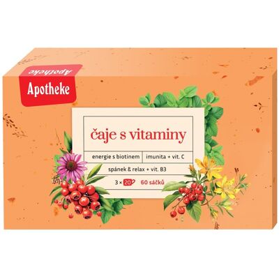 Apotheke Čaje s vitamíny 60 sáčků Apotheke Čaje s vitamíny 60 sáčků