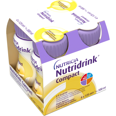 Nutridrink Compact s příchutí banánovou 4x125 ml Nutridrink Compact s příchutí banánovou 4x125 ml