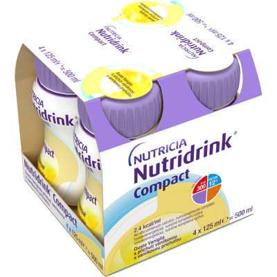 Nutridrink Compact s příchutí vanilkovou 4x125 ml Nutridrink Compact s příchutí vanilkovou 4x125 ml