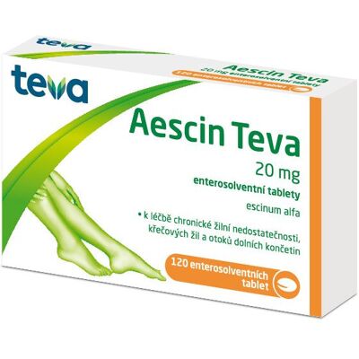 Aescin Teva 20mg Tableta - Žilní Zdraví Aescin Teva 20mg Tableta - Žilní Zdraví