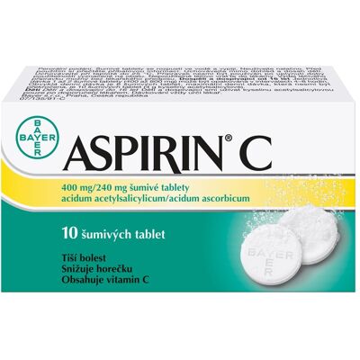 Aspirin C 10 šumivých tablet Aspirin C 10 šumivých tablet